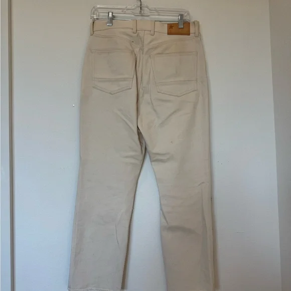 Golden Goose Cream Embellished Straight Leg Jeans - Picture 4 of 4